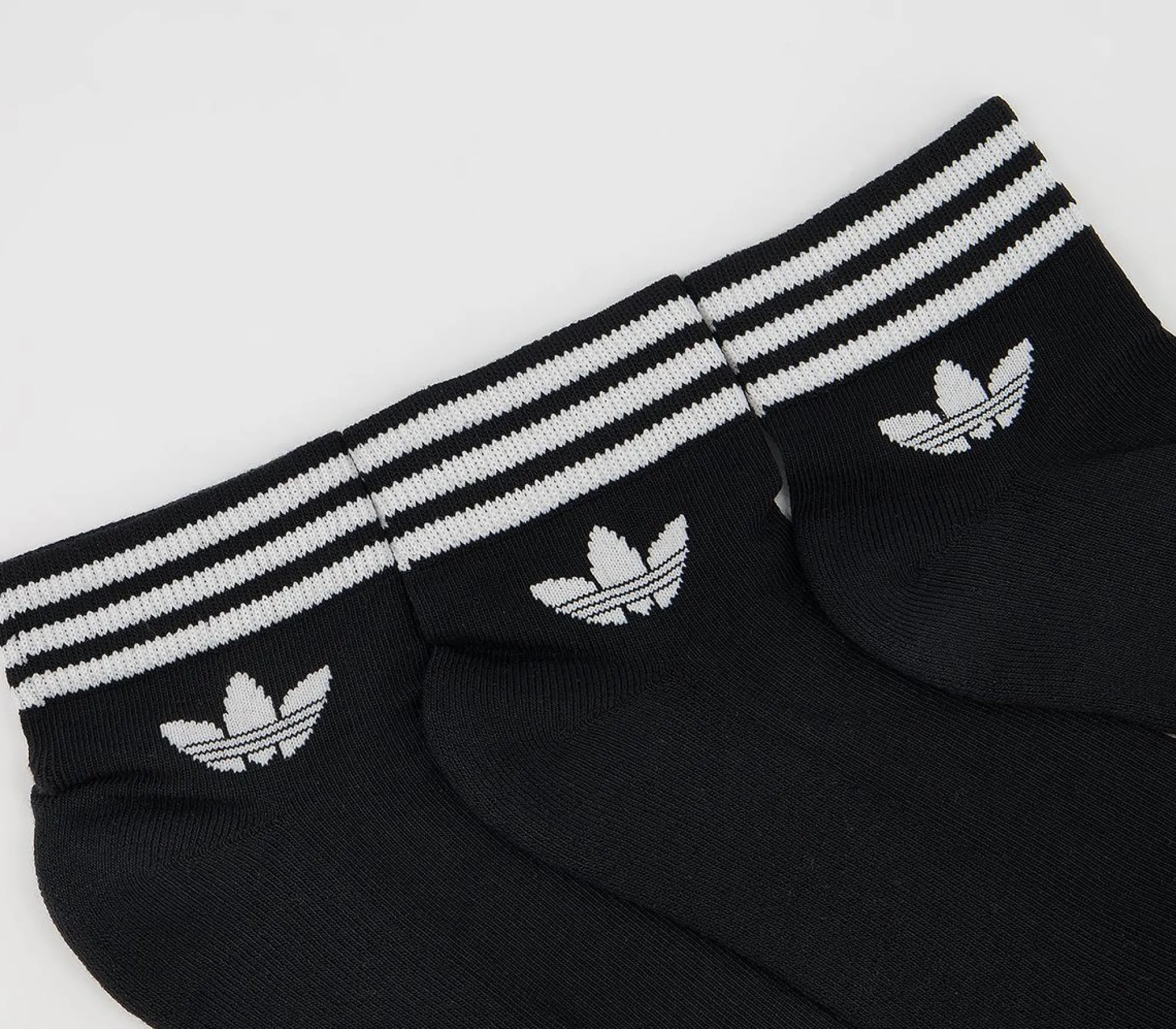 adidas Trefoil Ankle Socks 3 Pack-Men Clothing & Accessories