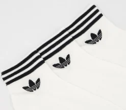 adidas Trefoil Ankle Socks 3 Pack-Men Clothing & Accessories