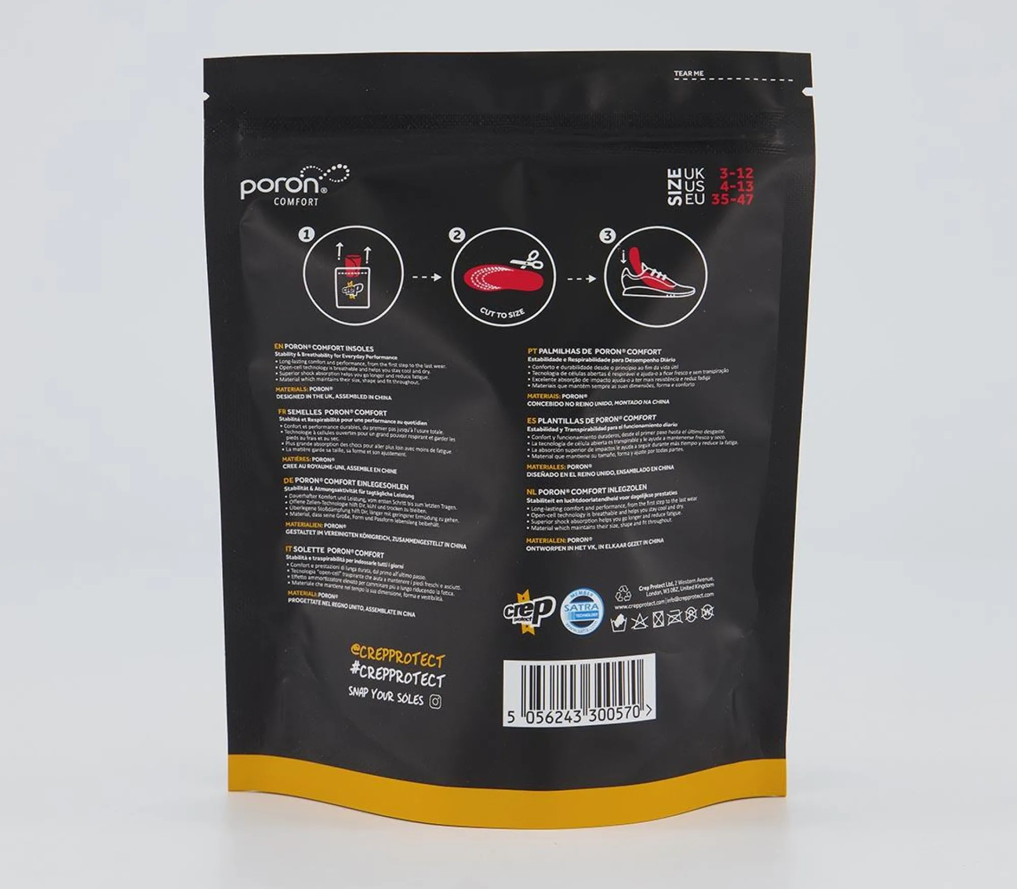 Crep Protect Insoles-Men Sneaker Care