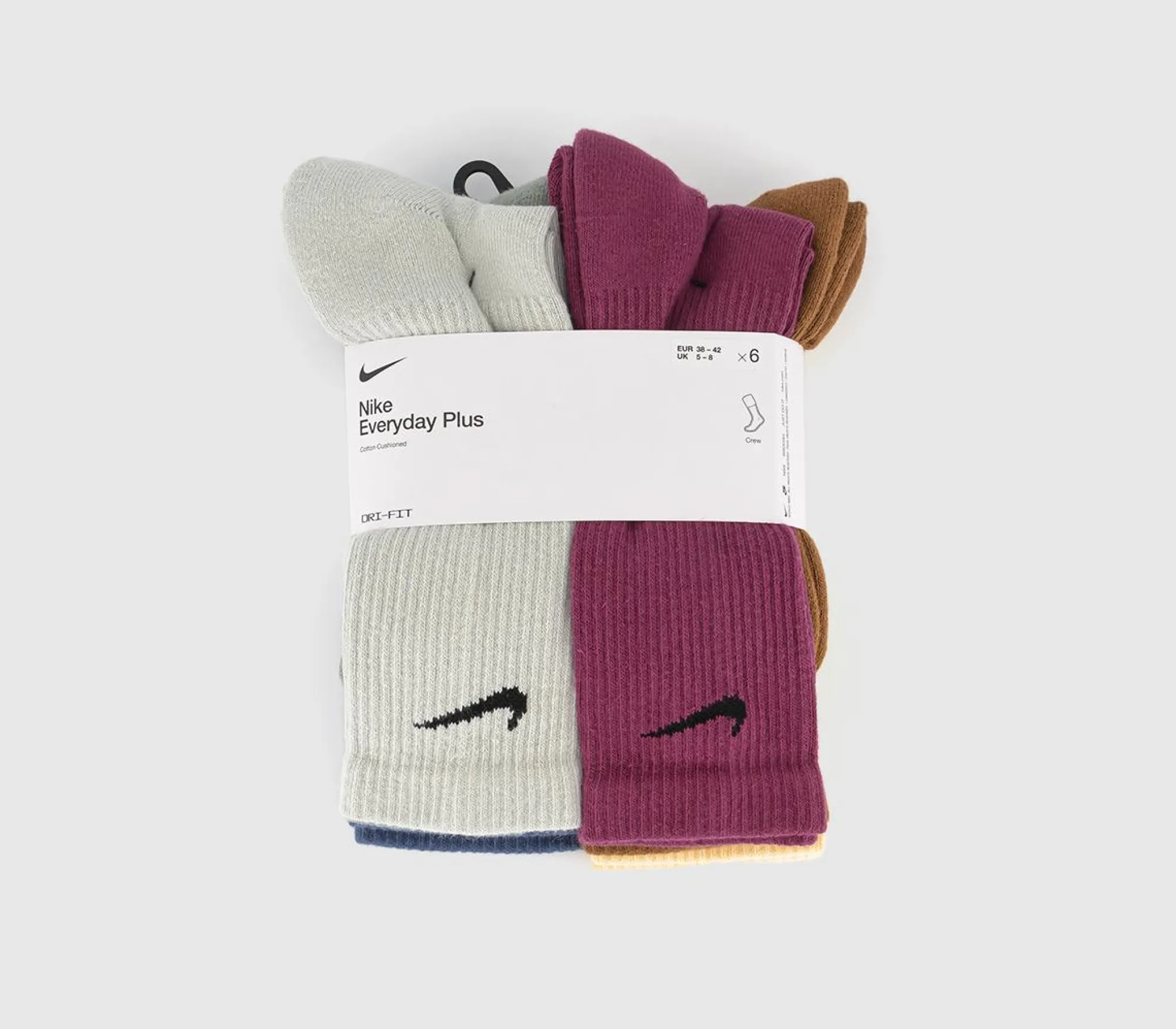 Nike Crew Socks 6 Pairs-Men Clothing & Accessories